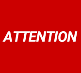 Attention No B2S Attention Logo